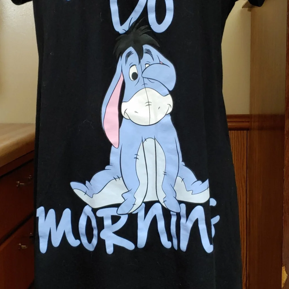 Disney's Eeyore T-Shirt Pajama NWOT S-M 8-10 - Picture 3 of 10